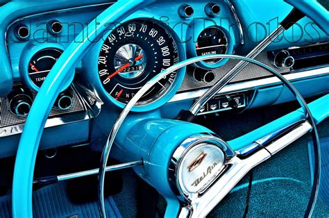 Bel Air Dashboard Photograph 1957 Chevrolet Chevy Turquoise