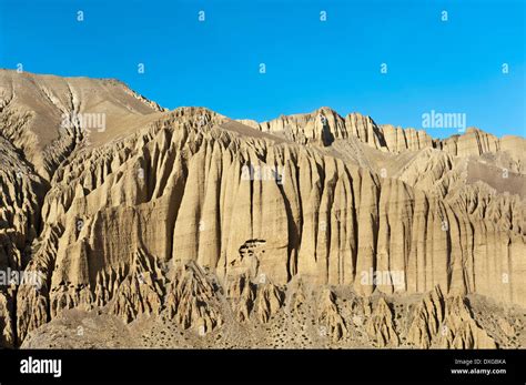 Bizarre Erosion Landscape With Prehistoric Caves In The Rocks Near