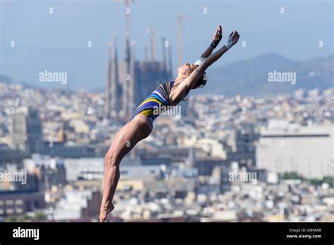 Barcelona Spain 25th July 2013 Frances Laura Marino Perform A Dive