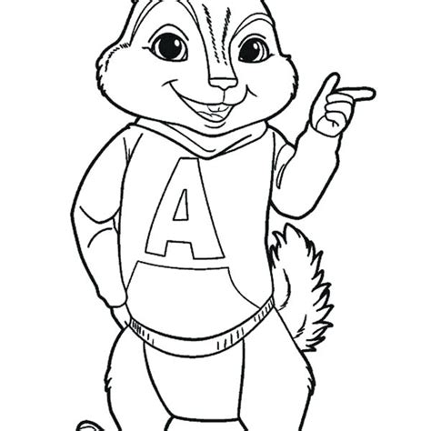 Alvin And The Chipmunks Coloring Pages At