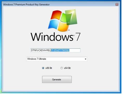 Updated Windows 7 Serial Key For 32bit64bit