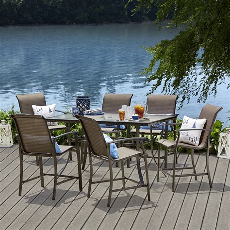 Enjoy free shipping on most stuff, even big stuff. Garden Oasis Harrison 7 Piece Textured Glass-Top High ...