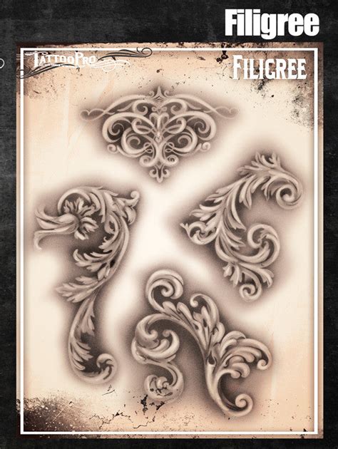 Filigree And Flair Tattoo Pro Stencils