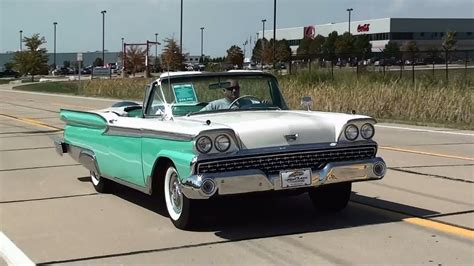 The owner of this fots 1959 ford was kind enough to toss me the keys and let me take the old car out for a cruise. Test Driving 1959 Ford Fairlane Galaxie Sunliner Convertible - YouTube