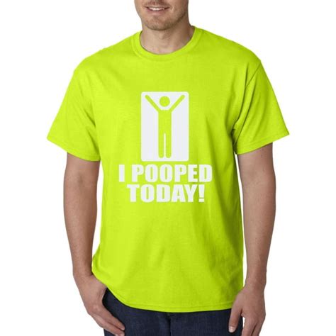 New Way 023 Unisex T Shirt I Pooped Today Funny Stick Figure Humor