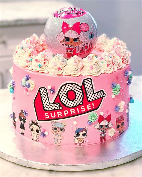 For cake decoration, food decoration and more. LOL Surprise cake | Funny birthday cakes, 6th birthday cakes, Doll birthday cake