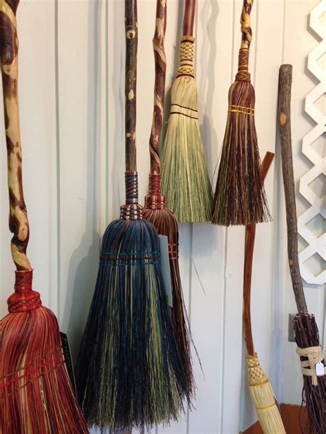 Some Gorgeous Functional Brooms From Laffing Horse Crafts Located In