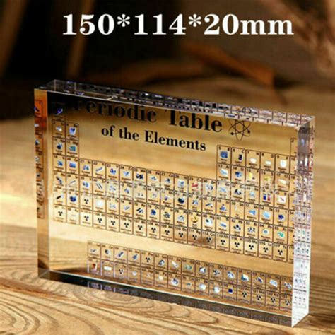 Table Periodic Display Acrylic Elements Teaching School Real Kids Best