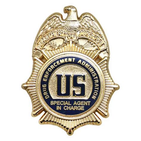 Dea Special Agent In Charge Badge Medallion