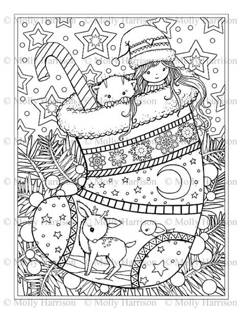 Cute Christmas Coloring Pages For Girls Pauloimeadows