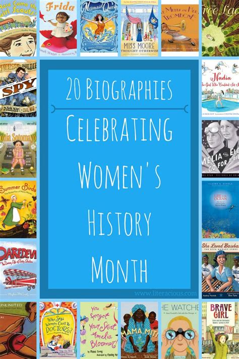 women s history month booklist literacious womens history month women in history women