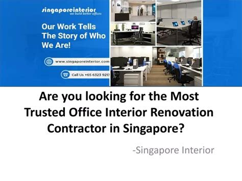 Ppt Office Interior Renovation Contractor In Singapore Powerpoint