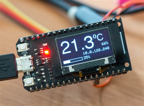 Esp32 Room Thermometer With 18650 Battery Level Indicator Machina