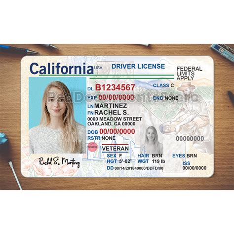 Illinois Driving License Template Psd Psd Documents Store