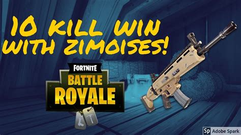 10 Kill Win With Zimoises Fortnite Battle Royale Gameplay Youtube