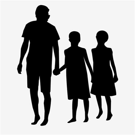 Sunset Father Daughter Silhouette Png Transparent Father With Two