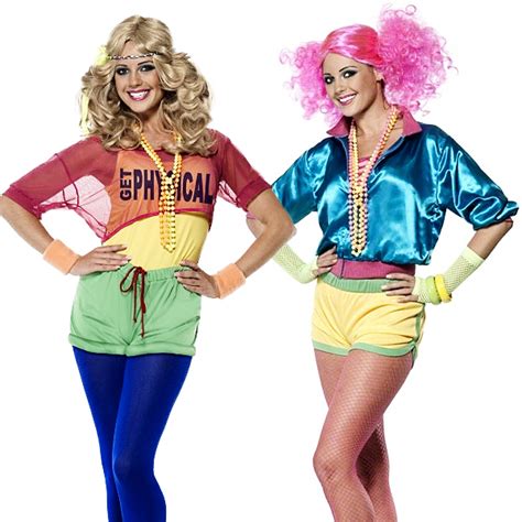 It was the decade that aerobic workout gear hit the streets, which meant lots of. 80s Workout Costume + Leg Warmers Fancy Dress Ladies 1980s ...