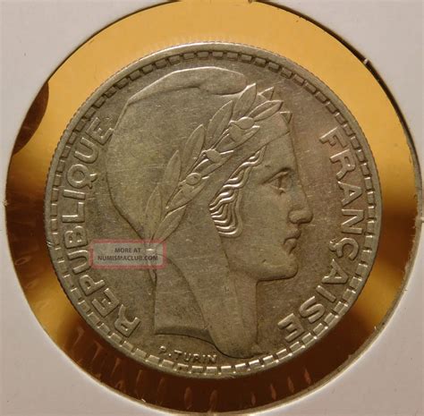 1933 France 20 Francs Silver
