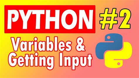 Python For Beginners Tutorial Variables And Receiving Input Full