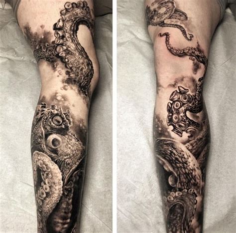 Realistic Octopus Tattoo Drawing