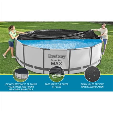 Bestway Flowclear Round 15 Pool Cover For Above Ground Frame Pools