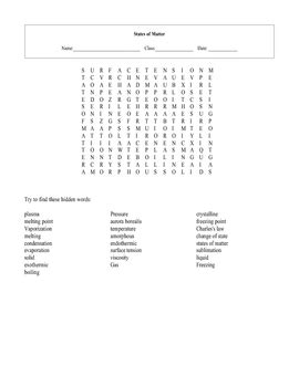 5 States of Matter worksheets with answer keys by Maura & Derrick Neill