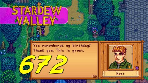 Maybe you would like to learn more about one of these? Stardew Valley - Let's Play Ep 672 - KENT'S BIRTHDAY - YouTube