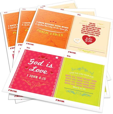 Valentines Bible Verse Cards  FREE  – Children's Ministry Deals