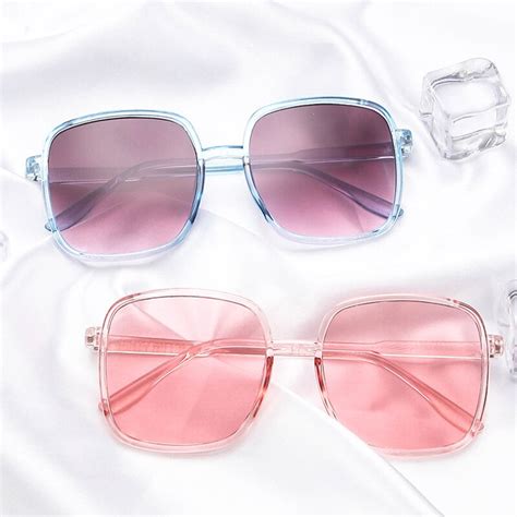 black square oversized sunglasses woman big frame colorful sun glasses female mirror oculos