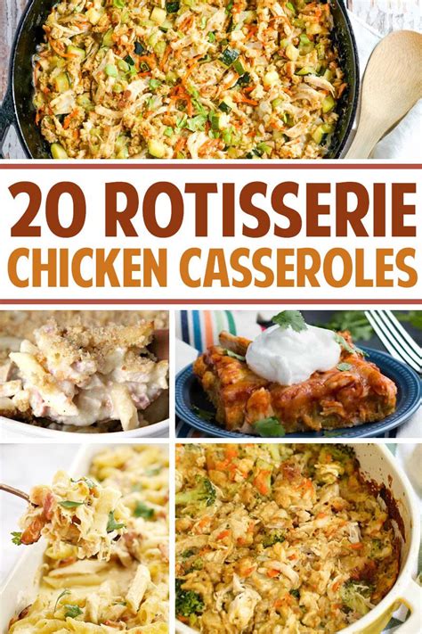 Roasting a chicken at home is almost as easy as picking up a prepared one. 20+ Rotisserie Chicken Casseroles in 2020 | Rotisserie ...