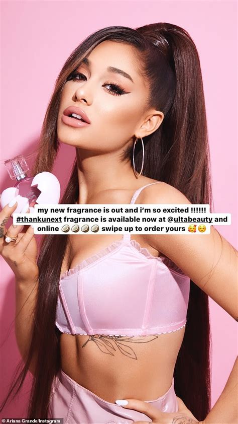 Ariana Grande Is Pretty In Skimpy Pink Set As She Promotes New Scent