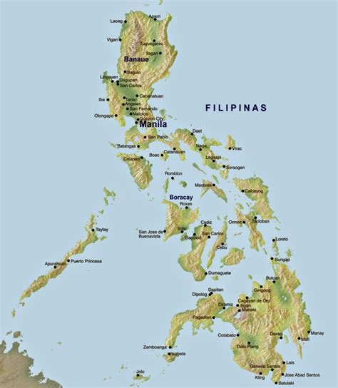 Filipinas Mapas GeogrÁficos De Las Filipinas