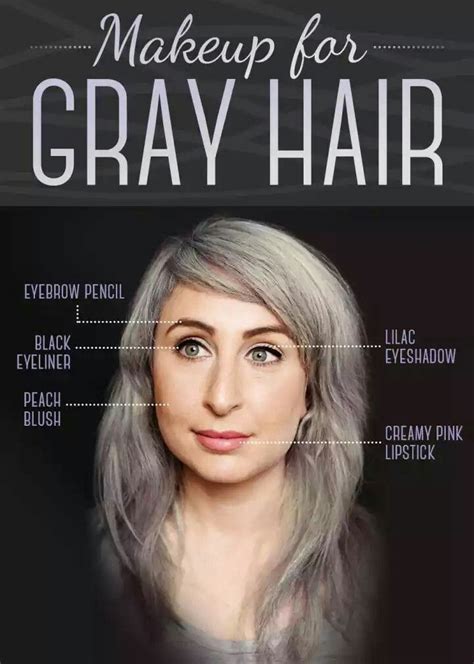 Make Up 4 Grey Hair Hair In 2019 Grey Hair Eyebrows Grey Hair Dye