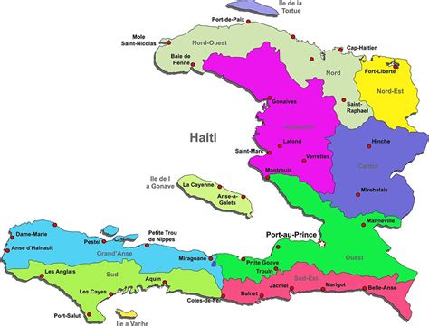 List Of Islands Of Haiti Colorful Map And More Haiti Open Inc