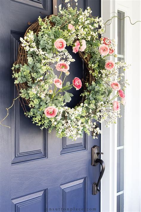 Easy And Beautiful 3 Step Diy Spring Wreath On Sutton Place