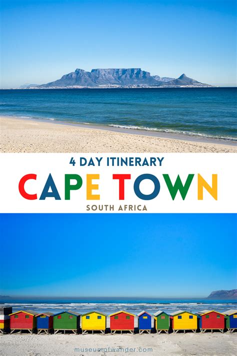 Cape Town Itinerary For Days Cape Town Itinerary Africa Travel