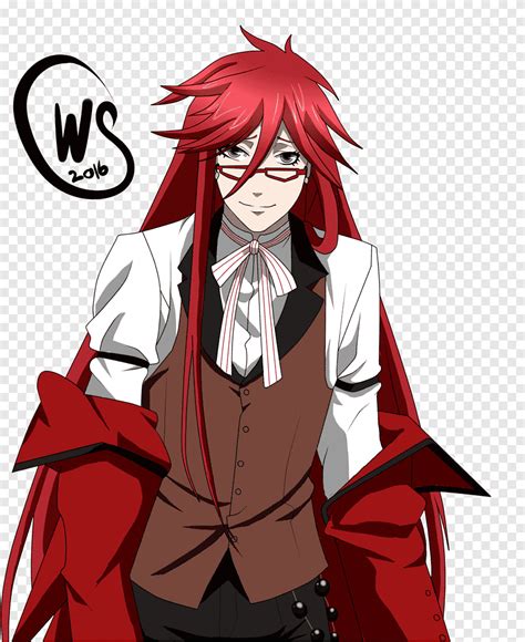 Black Butler Grell Menggambar Anime Black Butler Televisi Rambut