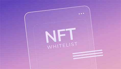 How To Join An Nft Whitelist