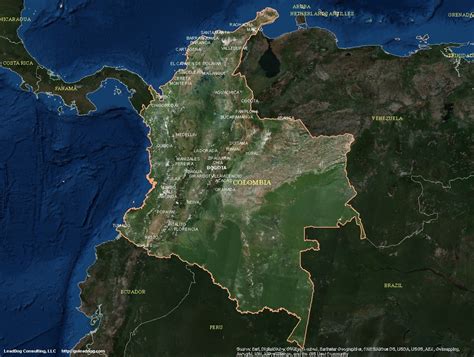 Colombia Satellite Maps Leaddog Consulting