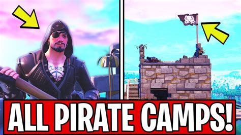 Visit All Pirate Camps Locations Fortnite Week 1 Season 8 Challenges