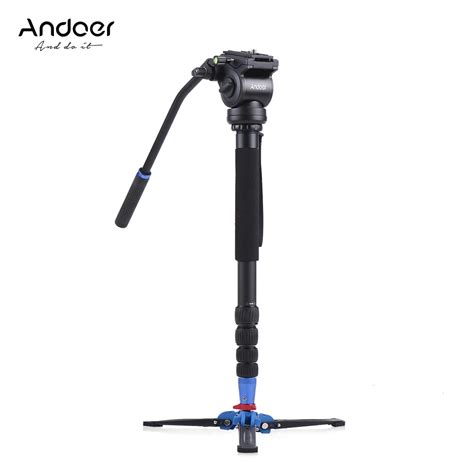 Andoer 172cm677 Professional Camera Tripod Monopod Unipod Stand W Fluid Draft Hydraulic