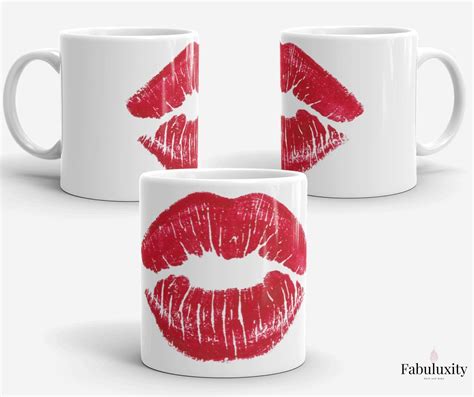 Red Lipsticks Mugs Tea Cups
