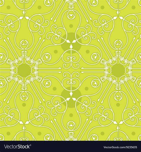 Seamless Geometric Green Pattern Background Vector Image