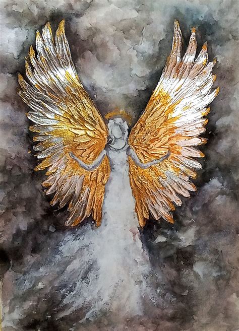 Abstract Angel Wings Art