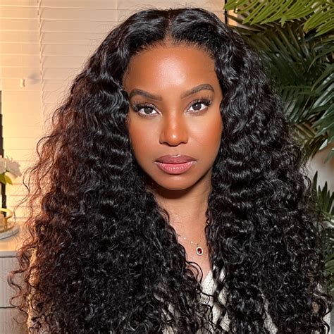 4c Hairline Water Wave Hd 13x4 Lace Frontal Wig With Curly Baby Hair
