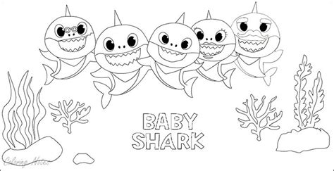 Download the stunning coloring pages shark easy. Baby Shark Coloring Pages For Kids Easy and Free | Shark coloring pages, Baby shark, Coloring pages