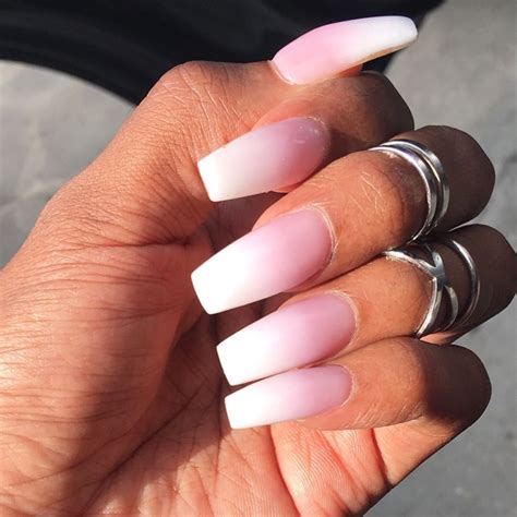 Ombre Nails Pink Coffin ~ Dmhadesign