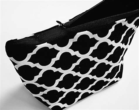 15 Off Coupon On Black And White Checkered Makeup Bag Black And