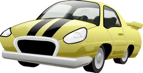 Yellow Sports Car Clip Art At Vector Clip Art Online