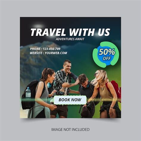 Premium Psd Travel Agency Social Media Post Template